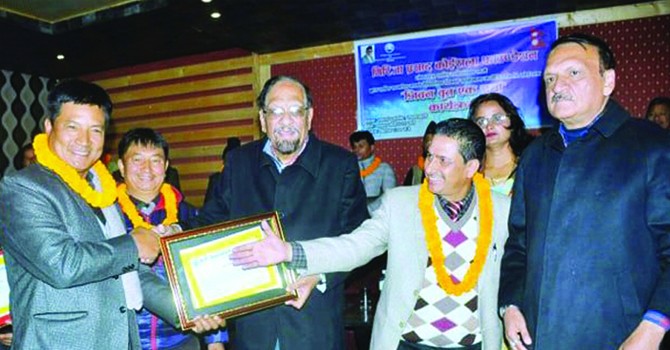 gp-foundation-awards-gurung-for-social-works-in-nuwakot